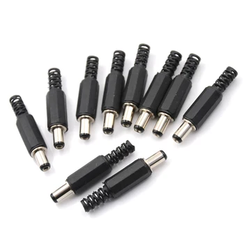 10Pcs Male DC Power Plug Socket Jack Connector Black Plastic Cover 2.1mm x 5.5mm Best Quality
10Pcs Male DC Power Plug Socket Jack Connector Black Plastic Cover 2.1mm x 5.5mm Best Quality