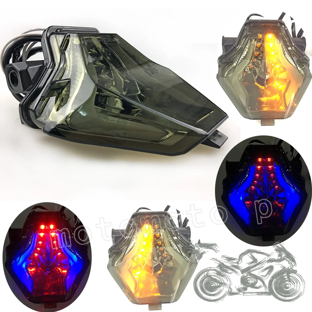 MT07 MT25 Motocicleta Traseira Da Cauda Luz de Freio Sinais Volta Integrado DIODO EMISSOR for Yamaha YZF R3 R25 MT-07 |
