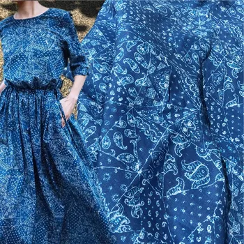 High quality ramie fabric Blue Star Month Digital Printing material High-end summer thin-style gown dress for women tissu
High quality ramie fabric Blue Star Month Digital Printing material High-end summer thin-style gown dress for women tissu