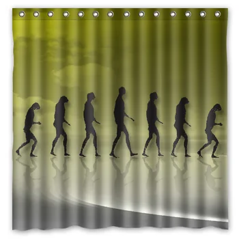 Theory of Evolution Printed Polyester Shower Curtain Waterproof Home Bathroom Curtains With 12 Hooks 180x180CM
Theory of Evolution Printed Polyester Shower Curtain Waterproof Home Bathroom Curtains With 12 Hooks 180x180CM