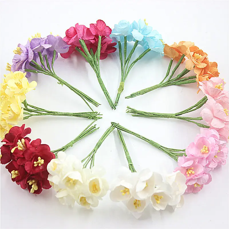 Artificial Mini Roses Bouquet 6 Flower Heads Paper Craft Fake Flowers 5pcs/lot for DIY Garland Scrapbooking Decoration AED002
Artificial Mini Roses Bouquet 6 Flower Heads Paper Craft Fake Flowers 5pcs/lot for DIY Garland Scrapbooking Decoration AED002