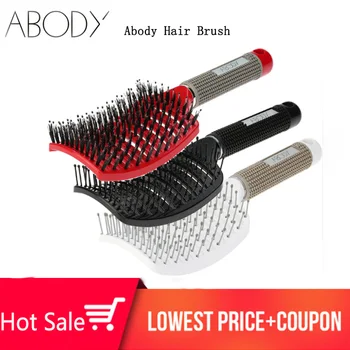 Abody Nylon Detangle Hairbrush Women Hair Scalp Massage Comb Paddle Hair Brush Wet Hair Brush for Hairdressing Salon Black
Abody Nylon Detangle Hairbrush Women Hair Scalp Massage Comb Paddle Hair Brush Wet Hair Brush for Hairdressing Salon Black