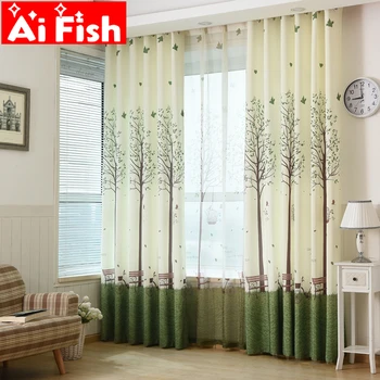 American Country Fresh Tulle For Bedroom Rustic Print Green Trees Bike Scenic Semi-shade Curtains For living room AP193-30
American Country Fresh Tulle For Bedroom Rustic Print Green Trees Bike Scenic Semi-shade Curtains For living room AP193-30