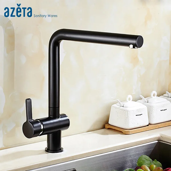 Кухонный Смеситель Azeta AT7408B, черный латунный кран с одной ручкой, крепление на поверхность, дизайн Семь слов
Кухонный Смеситель Azeta AT7408B, черный латунный кран с одной ручкой, крепление на поверхность, дизайн Семь слов
