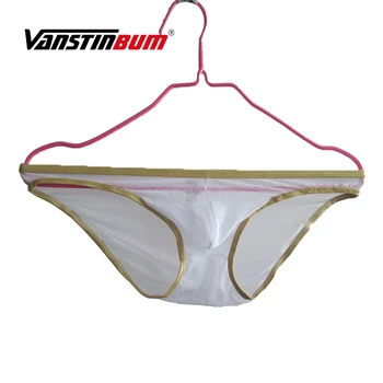 VANSTINBUM Briefs Sexy Mens Transparent Low Waist Underwear Gay Lace Breathable U Pouch Brief Bikini Golden Side Cueca Masculina
VANSTINBUM Briefs Sexy Mens Transparent Low Waist Underwear Gay Lace Breathable U Pouch Brief Bikini Golden Side Cueca Masculina