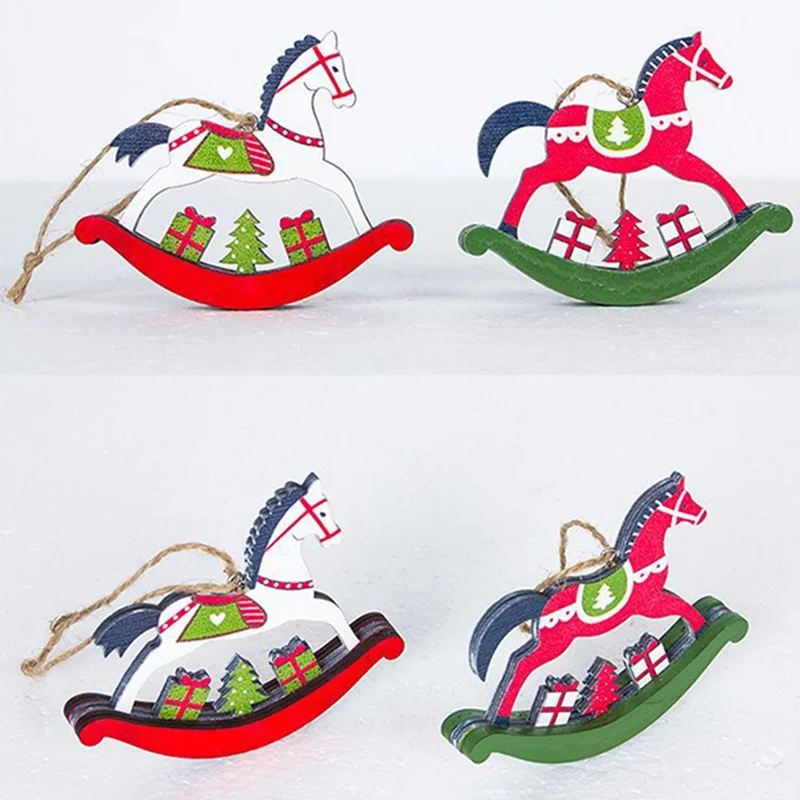 Christmas Tree Horse Pendant Christmas Color Wooden Horse Ornaments Xmas Door Hanging Decorations For Home Party New Year Gift
Christmas Tree Horse Pendant Christmas Color Wooden Horse Ornaments Xmas Door Hanging Decorations For Home Party New Year Gift