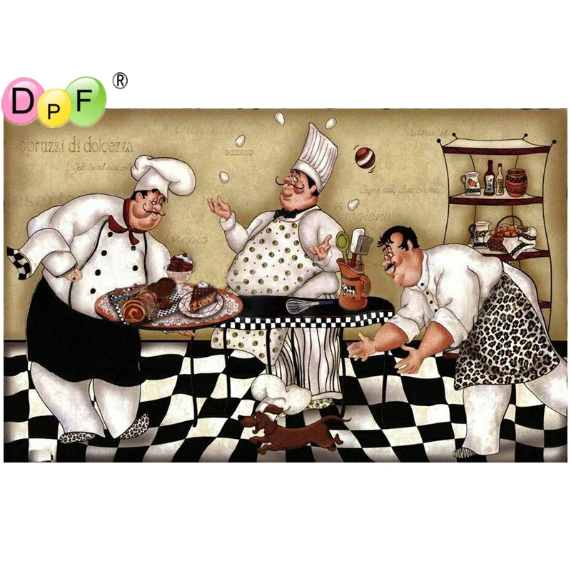 DPF DIY The cook 5D home decor diamond mosaic full square crafts diamond painting cross stitch wall painting diamond embroidery
DPF DIY The cook 5D home decor diamond mosaic full square crafts diamond painting cross stitch wall painting diamond embroidery
