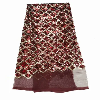 Red gold Upscale Style Sequins Lace Fabric Sequined Embroidered Guipure Net Lace African Wedding Dresses Sewing Mesh Material
Red gold Upscale Style Sequins Lace Fabric Sequined Embroidered Guipure Net Lace African Wedding Dresses Sewing Mesh Material