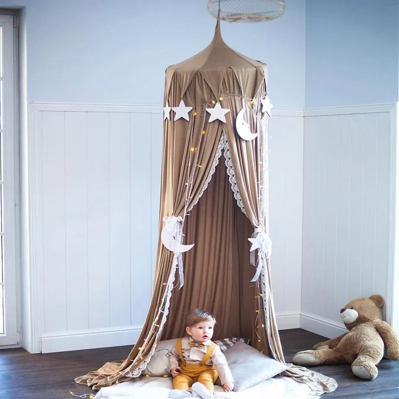 Chiffon Fabric Lace Brown Children's Tent Children's Play Space Hanging Dome Bed Curtain For Living Room Home Sofa Tent
Chiffon Fabric Lace Brown Children's Tent Children's Play Space Hanging Dome Bed Curtain For Living Room Home Sofa Tent