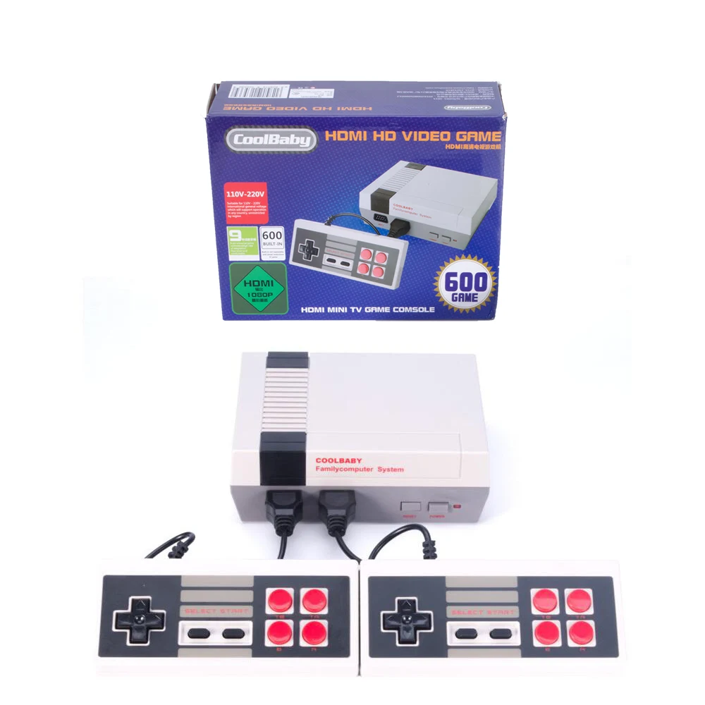 HDMI Mini TV Retro Game Console Built-in 600 Classic Games HD Handheld Video 8 bit Game Player with retail box
HDMI Mini TV Retro Game Console Built-in 600 Classic Games HD Handheld Video 8 bit Game Player with retail box