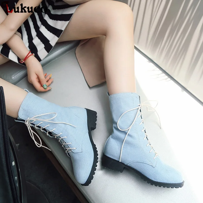 Lukuco Fashion Winter Spring Female Boots Women Denim Boots Large Size 39 40 41 42 43 44 45 46 Concise Shoes Motorcycle boots
Lukuco Fashion Winter Spring Female Boots Women Denim Boots Large Size 39 40 41 42 43 44 45 46 Concise Shoes Motorcycle boots