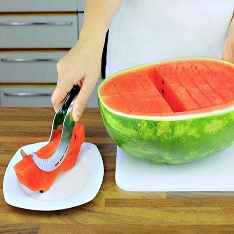 2019 New Stainless Steel Melon Cutter Knives Sampler Tableware Watermelon Slicer Cutting Tools Fruit Vegetable Kitchen Gadgets
2019 New Stainless Steel Melon Cutter Knives Sampler Tableware Watermelon Slicer Cutting Tools Fruit Vegetable Kitchen Gadgets