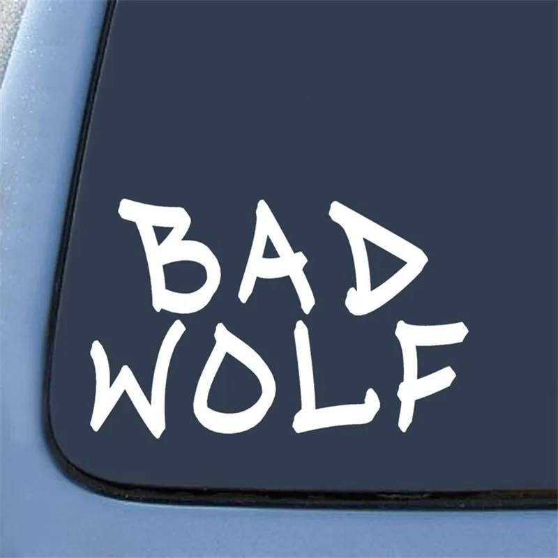Наклейка с граффити плохой волк наклейка для ноутбука автомобиля 5 дюйма (белый)