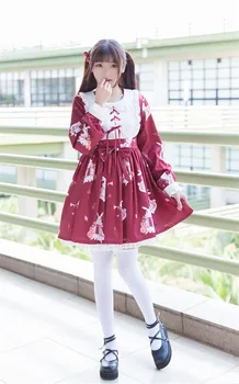 Kawaii Classic Lolita Dress 2018 New Japanese Girls Musical Rabbit Retro Dress Long Sleeves COS Loli Costumes Renaissance Dress
Kawaii Classic Lolita Dress 2018 New Japanese Girls Musical Rabbit Retro Dress Long Sleeves COS Loli Costumes Renaissance Dress