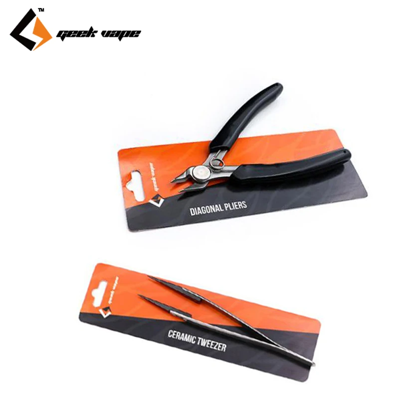 Originla Geekvape Ceramic Tweezer Diagonal Pliers RTA RBA RDTA RDA Tank Wire Cotton Cutters E Cigarette tool VAPE DIY Tools
Originla Geekvape Ceramic Tweezer Diagonal Pliers RTA RBA RDTA RDA Tank Wire Cotton Cutters E Cigarette tool VAPE DIY Tools