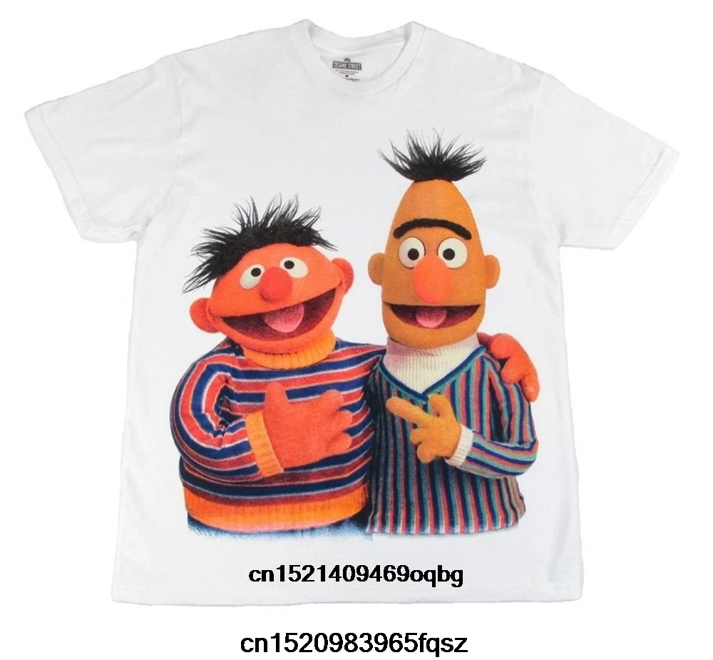 2018 Fashion funny casual Man Tops tees Sesame Street Bert and Ernie Together Novelty Tee Free Shipping
2018 Fashion funny casual Man Tops tees Sesame Street Bert and Ernie Together Novelty Tee Free Shipping
