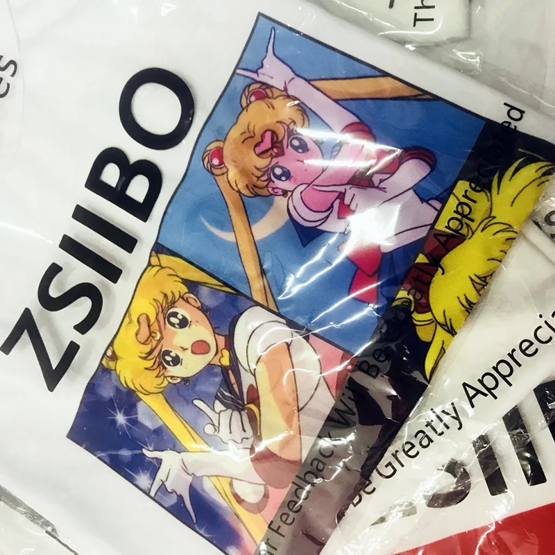 2018 Fashion Harajuku style girl t-shirt Sailor Moon Cartoon print cute interesting Kawaii loose women casual tops tee plus size
2018 Fashion Harajuku style girl t-shirt Sailor Moon Cartoon print cute interesting Kawaii loose women casual tops tee plus size