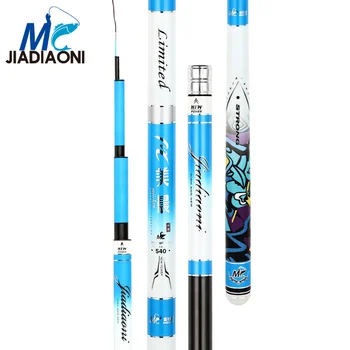JIADIAONI 28Tune Taiwan Fishing Rod 46T 3kg Bearing 3.6-7.2m 1.2mm Tips Carbon Fishing Rods Super Light Hard Long
JIADIAONI 28Tune Taiwan Fishing Rod 46T 3kg Bearing 3.6-7.2m 1.2mm Tips Carbon Fishing Rods Super Light Hard Long