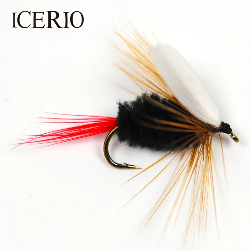 ICERIO 6PCS Black Body White Wings Mayfly Buggs Wet Flies Trout Fly Fishing Lures #10
ICERIO 6PCS Black Body White Wings Mayfly Buggs Wet Flies Trout Fly Fishing Lures #10