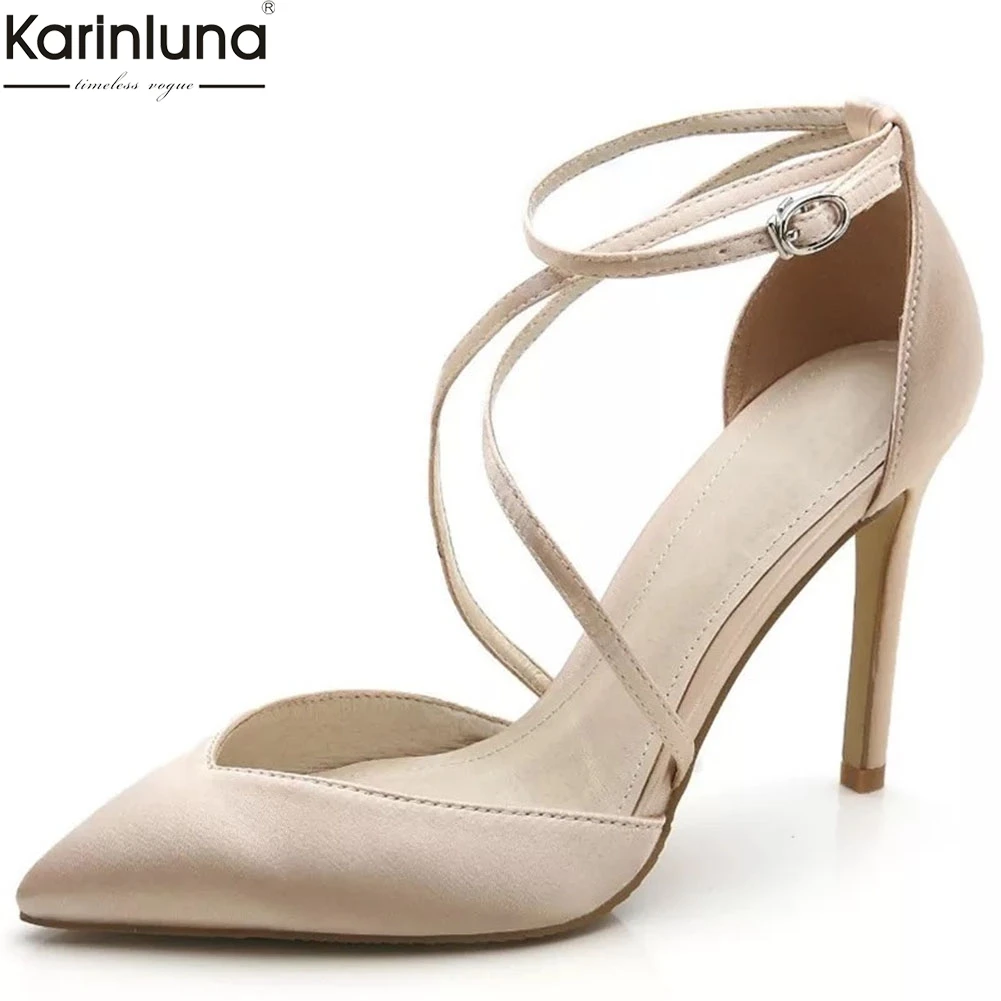 Karinluna Sexy Big Size 33-45 Hot Sale Fashion Buckle Strap Summer Sandals Woman Shoes Pointed Toe Thin High Heels Party Sandals
Karinluna Sexy Big Size 33-45 Hot Sale Fashion Buckle Strap Summer Sandals Woman Shoes Pointed Toe Thin High Heels Party Sandals