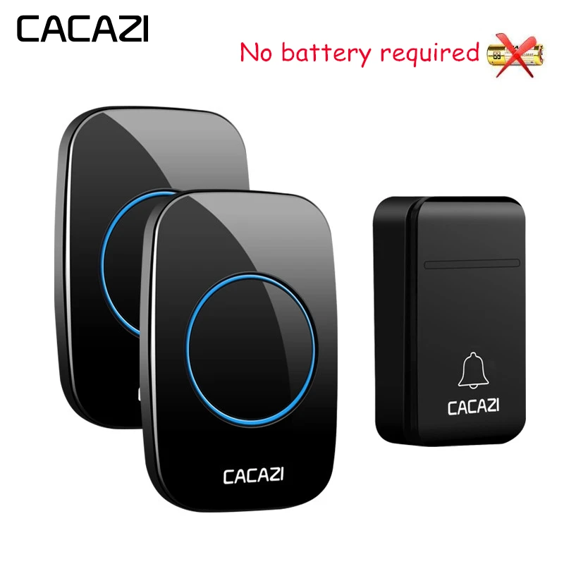 CACAZI Self-Powered Wireless Doorbell Waterproof Smart No Battery Required Home Cordless Bell 200M Remote 38 chimes US Plug
CACAZI Self-Powered Wireless Doorbell Waterproof Smart No Battery Required Home Cordless Bell 200M Remote 38 chimes US Plug