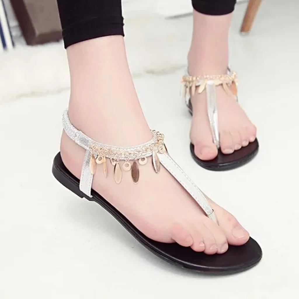 YOUYEDIAN Fashion Womens Sandals Flat-Bottomed Beach Sequin Bohemian Summer Roman Shoes sandale femme plateforme#3
YOUYEDIAN Fashion Womens Sandals Flat-Bottomed Beach Sequin Bohemian Summer Roman Shoes sandale femme plateforme#3