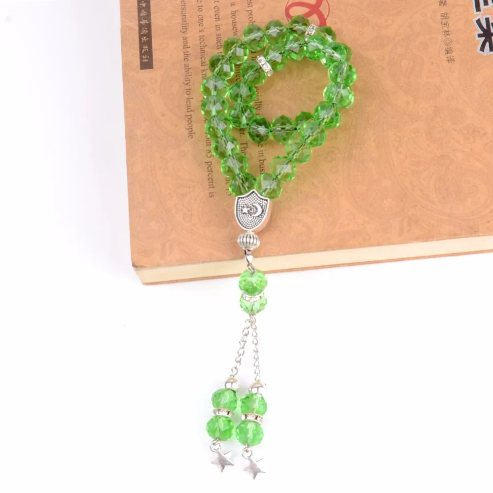 Wholesale 33 Green Crystal Prayer Beads Islamic Muslim Fashion Bracelet Jewelry Allah Mohammed Rosary Give Friend Festival Gifts
Wholesale 33 Green Crystal Prayer Beads Islamic Muslim Fashion Bracelet Jewelry Allah Mohammed Rosary Give Friend Festival Gifts
