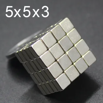 25/50/125Pcs 5x5x3 Neodymium Magnet 5mm x 5mm x 3mm N35 NdFeB Block Super Powerful Strong Permanent Magnetic imanes 5x5x3
25/50/125Pcs 5x5x3 Neodymium Magnet 5mm x 5mm x 3mm N35 NdFeB Block Super Powerful Strong Permanent Magnetic imanes 5x5x3