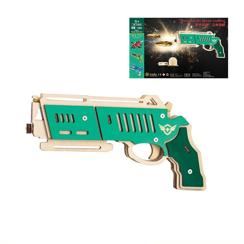 Laser Cutting 3D Wooden Puzzle Wood craft Model Building Assembly Kits Running Fire Rubber Band Gun Virbius Falcon
Laser Cutting 3D Wooden Puzzle Wood craft Model Building Assembly Kits Running Fire Rubber Band Gun Virbius Falcon