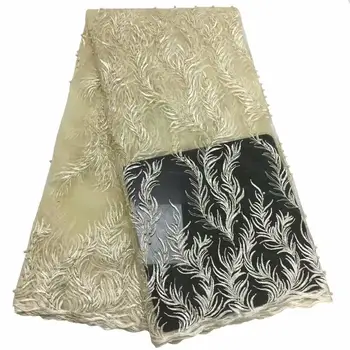 Wholesale of new gold African 3D embroidery mesh lace luxury hand-made glass beaded royal fabric YYZ083288
Wholesale of new gold African 3D embroidery mesh lace luxury hand-made glass beaded royal fabric YYZ083288