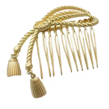 Japanese Retro Metallic Hollow Tassel Bowknot Hair Comb Women Bridal Irregular Strips Spring Hairpin Geometric Ponytail Hairgrip
Japanese Retro Metallic Hollow Tassel Bowknot Hair Comb Women Bridal Irregular Strips Spring Hairpin Geometric Ponytail Hairgrip