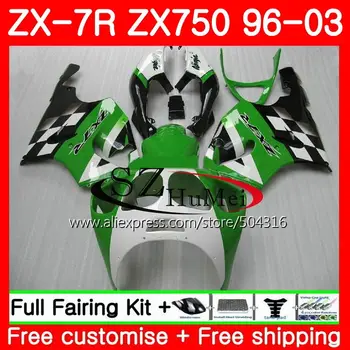 Body green black For KAWASAKI NINJA ZX 750 ZX-750 ZX 7R 96 97 98 99 3SH18 ZX-7R 7 R ZX750 ZX7R 1996 1997 1998 1999 Fairing kit 
Body green black For KAWASAKI NINJA ZX 750 ZX-750 ZX 7R 96 97 98 99 3SH18 ZX-7R 7 R ZX750 ZX7R 1996 1997 1998 1999 Fairing kit