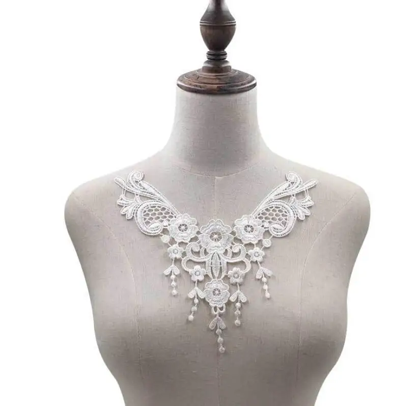 2 Pieces 20*24cm White Fabric Venise Lace Collar Flower Motif Patch Sewing Dangle Lace Trim Free Shipping
2 Pieces 20*24cm White Fabric Venise Lace Collar Flower Motif Patch Sewing Dangle Lace Trim Free Shipping