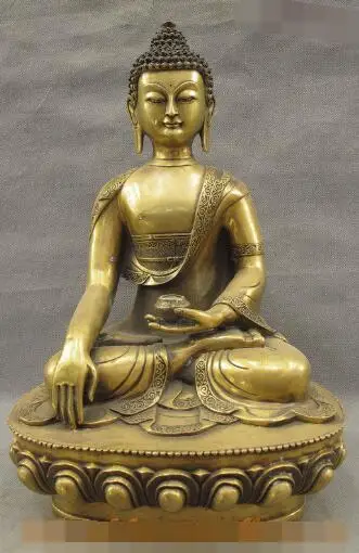 S5486 18 Tibet Mahayana Buddhist Temple Bronze Shakyamuni Sakyamuni Buddha Bowl Statue
S5486 18 Tibet Mahayana Buddhist Temple Bronze Shakyamuni Sakyamuni Buddha Bowl Statue