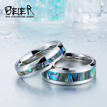 BEIER Stainless Steel Shells Simple Ring for Woman man Wedding Engagement Fashion Jewerly drop shipping Coupon gift BR-R060
BEIER Stainless Steel Shells Simple Ring for Woman man Wedding Engagement Fashion Jewerly drop shipping Coupon gift BR-R060