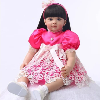 Children House Toys For 3 Years Old Kids 2017 Fashion Newborn Silicone Baby Dolls With Long Hair Soft Real Touch Bedtime Doll
Children House Toys For 3 Years Old Kids 2017 Fashion Newborn Silicone Baby Dolls With Long Hair Soft Real Touch Bedtime Doll