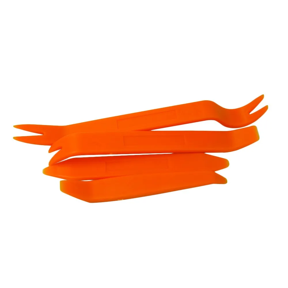 4pcs Remover Removal Puller Pry Tool Car Door Panel Trim Upholstery Retaining Clip Plier Tool Hand Tool Set air caps cover