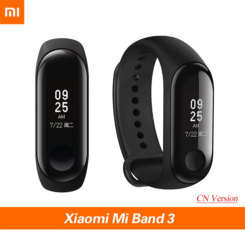 

Origina Xiaomi Mi Band 3 Smart Wristband Fitness Bracelet MiBand Band 3 Big Touch Screen OLED Message Heart Rate Time Smartband