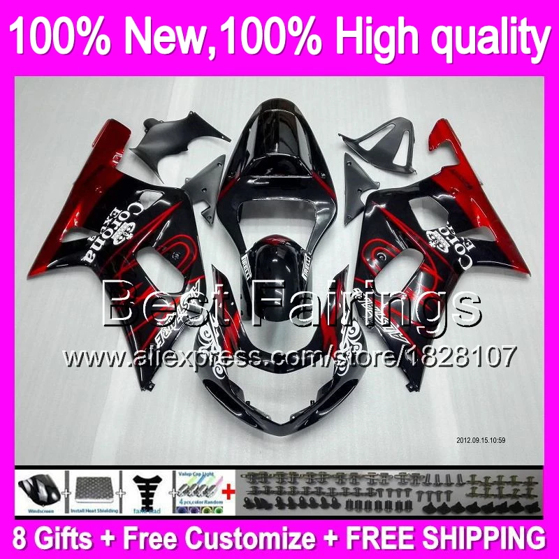 Fairing Red CORONA For SUZUKI GSX R750 GSXR750 01 02 03 K1 1B863 R600 Red black K1 GSXR 600 750 2001 2002 2003 GSXR600 +Decal
Fairing Red CORONA For SUZUKI GSX R750 GSXR750 01 02 03 K1 1B863 R600 Red black K1 GSXR 600 750 2001 2002 2003 GSXR600 +Decal