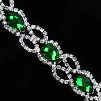 5Yards Rhinestone Trim Sew On Sparking Rhinestones Chain Bridal Applique Strass Crystals Banding DIY Decorations
5Yards Rhinestone Trim Sew On Sparking Rhinestones Chain Bridal Applique Strass Crystals Banding DIY Decorations