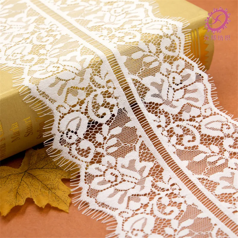3Yards/lot Eyelashes Lace Trim Flower Black White Lace Fabric Handmade DIY Clothes Accessories Width 14CM
3Yards/lot Eyelashes Lace Trim Flower Black White Lace Fabric Handmade DIY Clothes Accessories Width 14CM