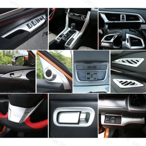 23x Interior Frame Gear Shift Full Set Cover Trim Chrome For Honda Civic 16-2017
23x Interior Frame Gear Shift Full Set Cover Trim Chrome For Honda Civic 16-2017