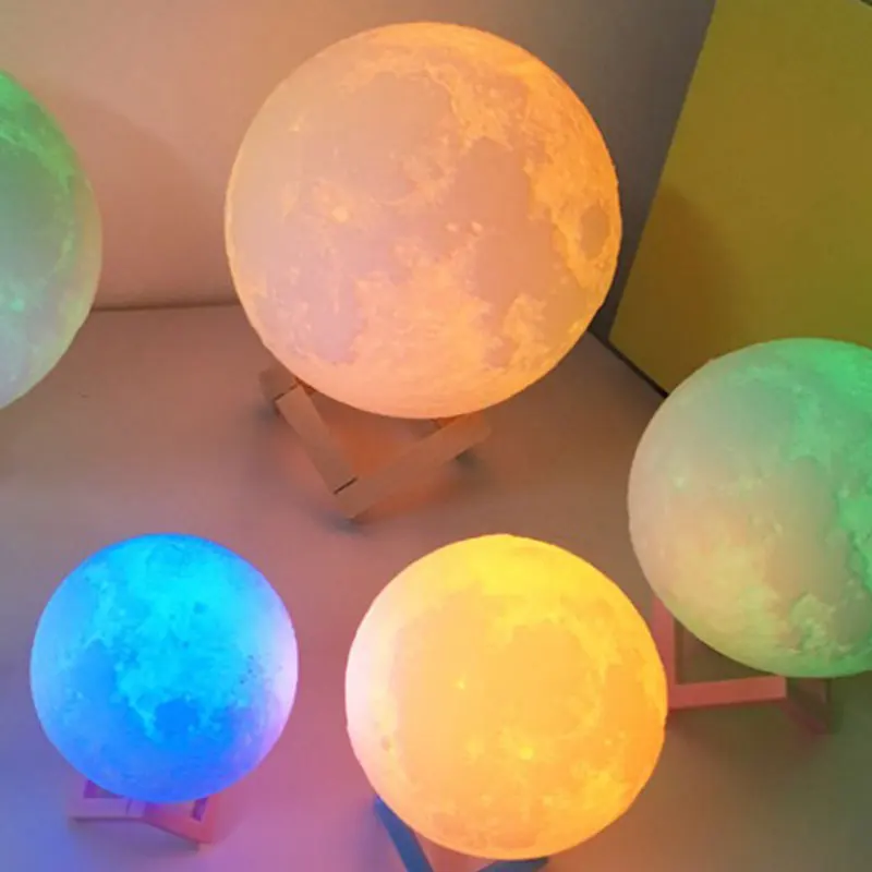 Colorful 3D LED Moon Night Light Moonlight Desktop Lamp Gradient Decor Flash Light USB Remote Control 20CM Drop Shipping
Colorful 3D LED Moon Night Light Moonlight Desktop Lamp Gradient Decor Flash Light USB Remote Control 20CM Drop Shipping