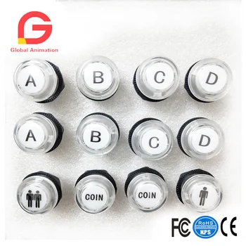 12 Pcs/Lot 5V LED Illuminated Arcade Push Buttons For PS2, PS3, XBOX 360, XBOX ONE, MAME, Raspberry Pi DIY Projects White Color
12 Pcs/Lot 5V LED Illuminated Arcade Push Buttons For PS2, PS3, XBOX 360, XBOX ONE, MAME, Raspberry Pi DIY Projects White Color