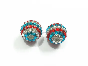 Newest ! 20mm 100pcs/lot Red/Clear/Blue StripeResin Rhinestone Ball Beads,Chunky Beads For Kids Jewelry Making
Newest ! 20mm 100pcs/lot Red/Clear/Blue StripeResin Rhinestone Ball Beads,Chunky Beads For Kids Jewelry Making