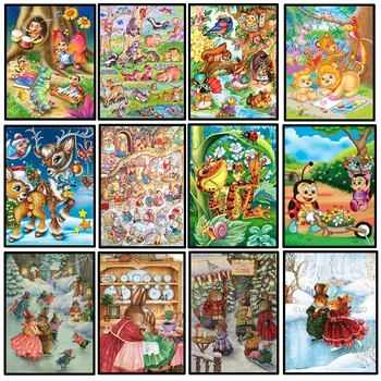 Square/round full Animals rabbit, deer, Embroidery Pattern 5D DIY diamond paintings 3D Cross stitch kits wall stickers RS3512
Square/round full Animals rabbit, deer, Embroidery Pattern 5D DIY diamond paintings 3D Cross stitch kits wall stickers RS3512
