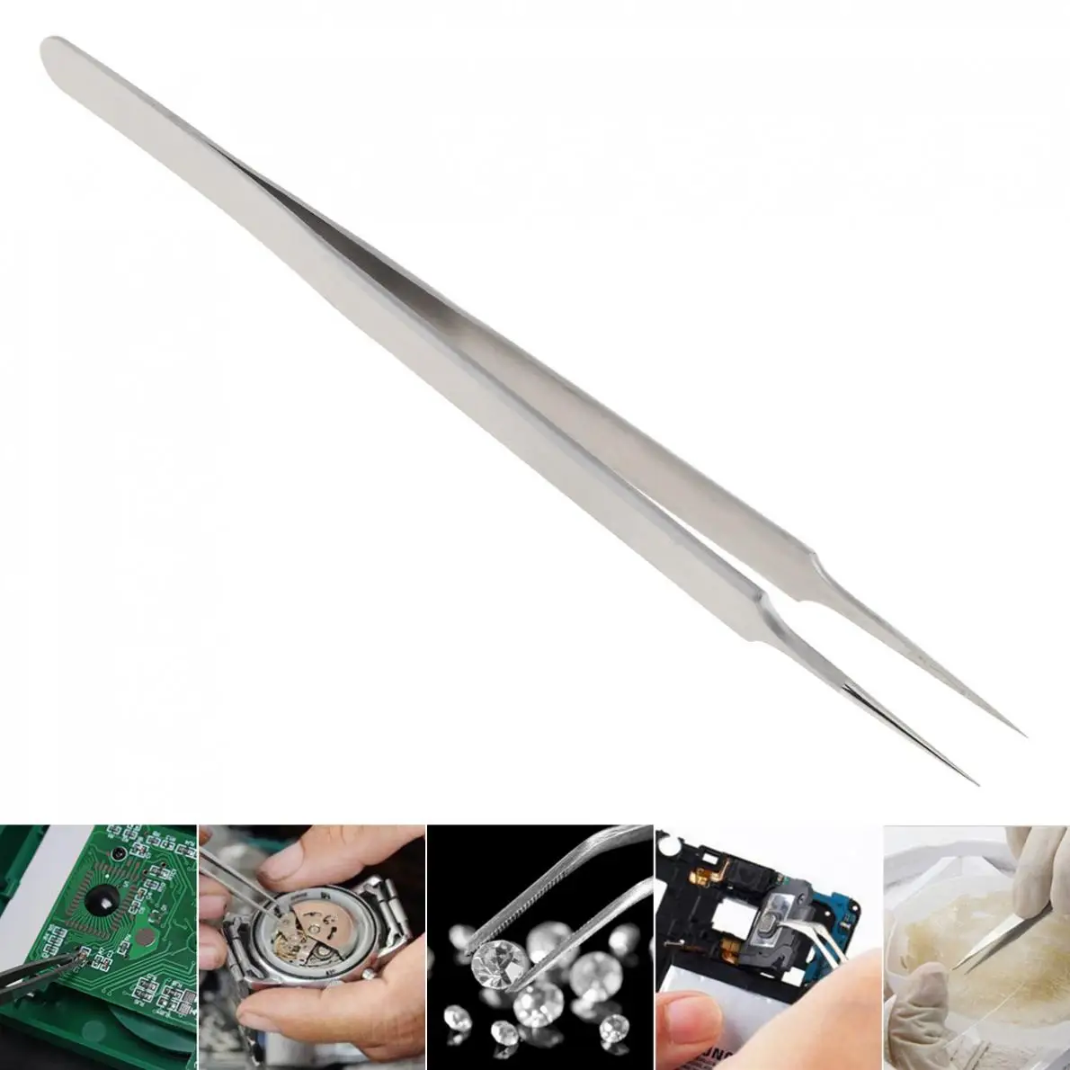16CM Stainless Steel Sandblasting Tweezers Fine Precision Straight Needle Electronic Tweezers for Fine crafts
16CM Stainless Steel Sandblasting Tweezers Fine Precision Straight Needle Electronic Tweezers for Fine crafts