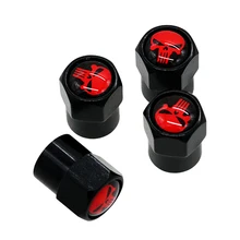 Tires-Accessories Valve-Caps Stems-Covers Logo Punisher Skull Car-Wheel Auto-Styling Tires-Accessories Valve-Caps Stems-Covers Logo Punisher Skull Car-Wheel Auto-Styling