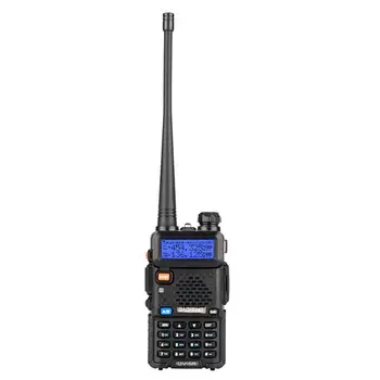 

SOONHUA LCD 5W Walkie Talkie 136-174MHz/400-520MHz Dual Band Walkie Talkies With 1-LED Flashlight Black