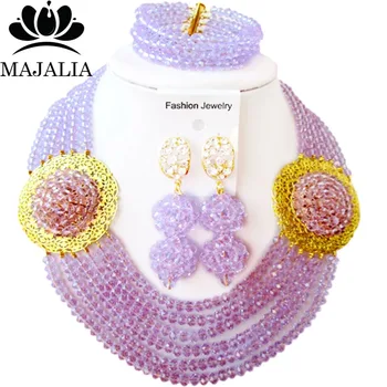 Majalia Classic Lilac African Beads Jewelry Set Crystal Bea Bride Jewelry Nigerian Wedding Beads Jewelry Sets 6CP012
Majalia Classic Lilac African Beads Jewelry Set Crystal Bea Bride Jewelry Nigerian Wedding Beads Jewelry Sets 6CP012